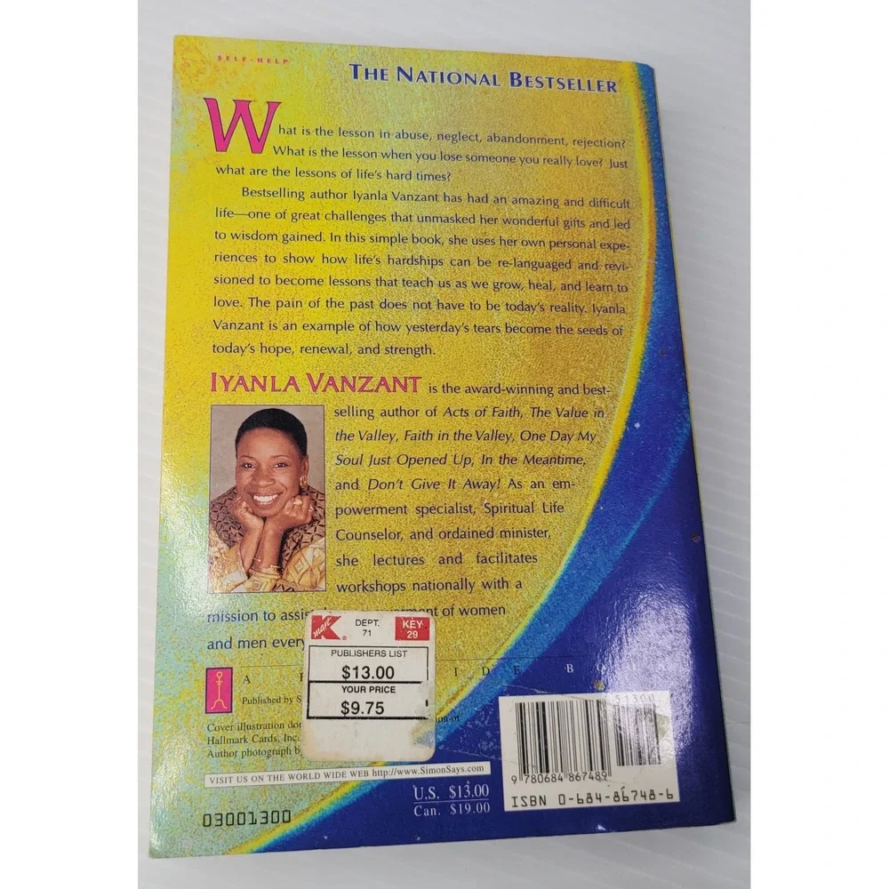 Iyanla Vanzant 2 Book Yesterday I Cried One Day My Soul Just Opened Up Self-Help
